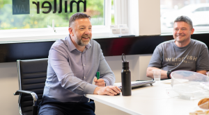 Strategic planning - 2 people discussing a plan